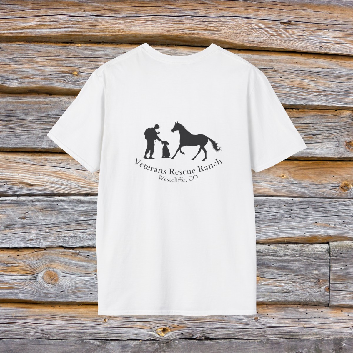 Veterans Rescue Ranch Gildan Unisex Softstyle T-Shirt - Image 2