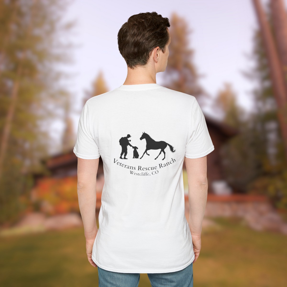Veterans Rescue Ranch Gildan Unisex Softstyle T-Shirt - Image 8