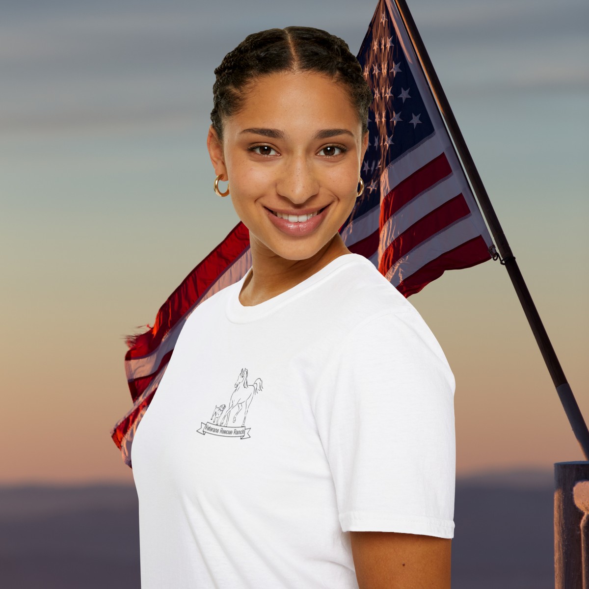 Veterans Rescue Ranch Gildan Unisex Softstyle T-Shirt - Image 9