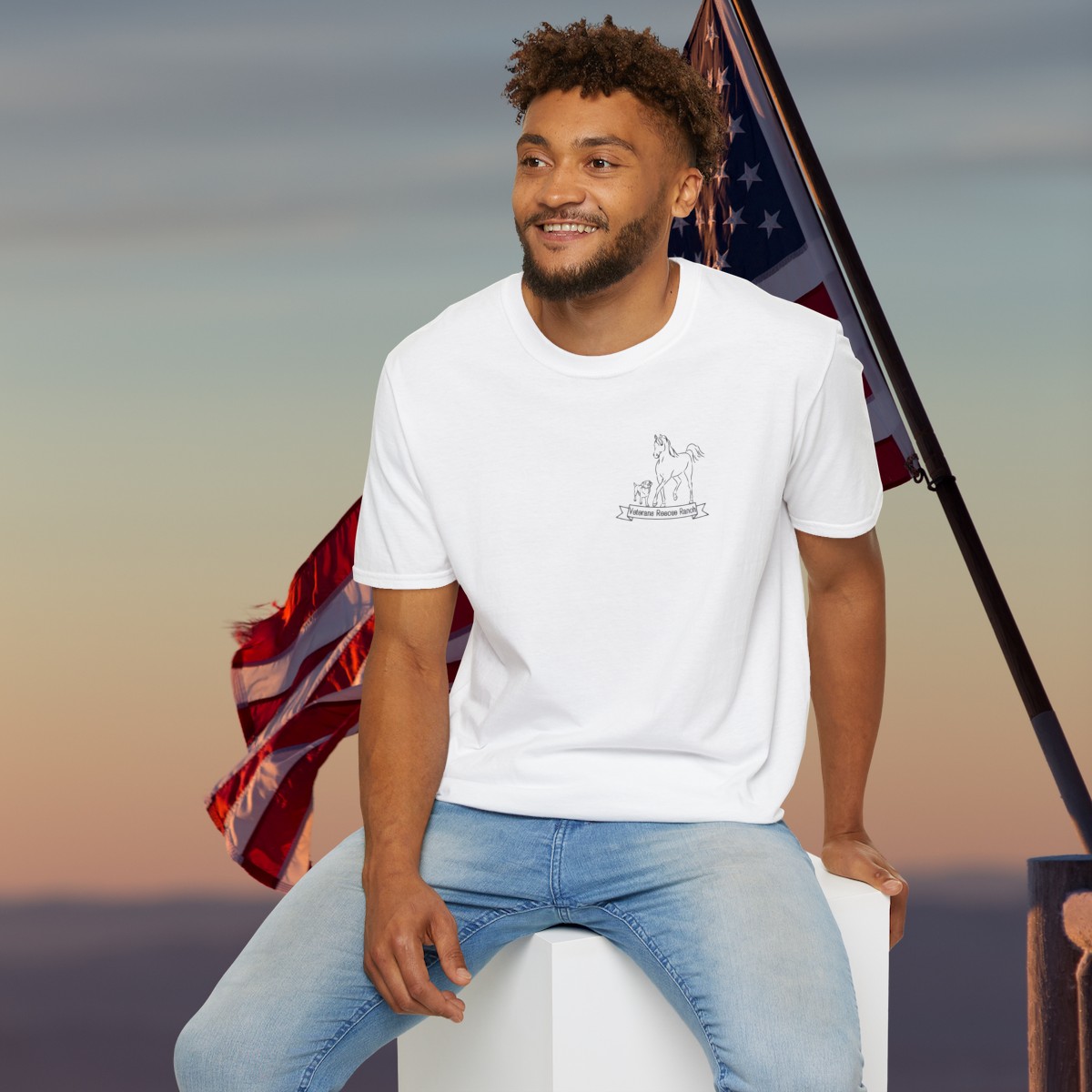 Veterans Rescue Ranch Gildan Unisex Softstyle T-Shirt - Image 12