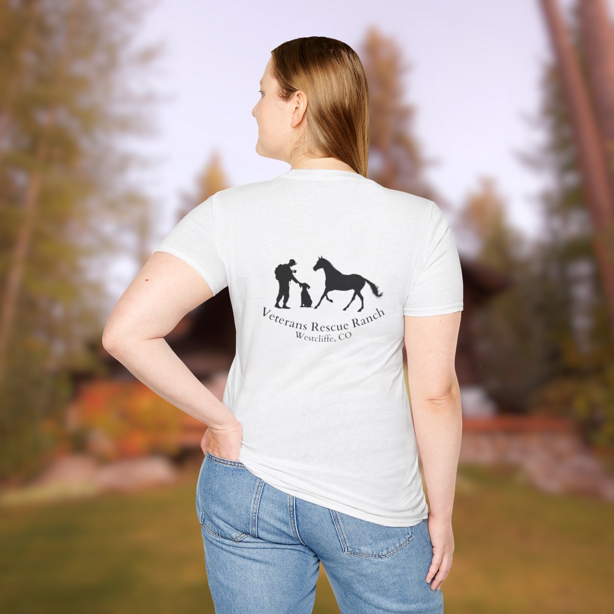 Veterans Rescue Ranch Unisex Softstyle T-Shirt - Image 13