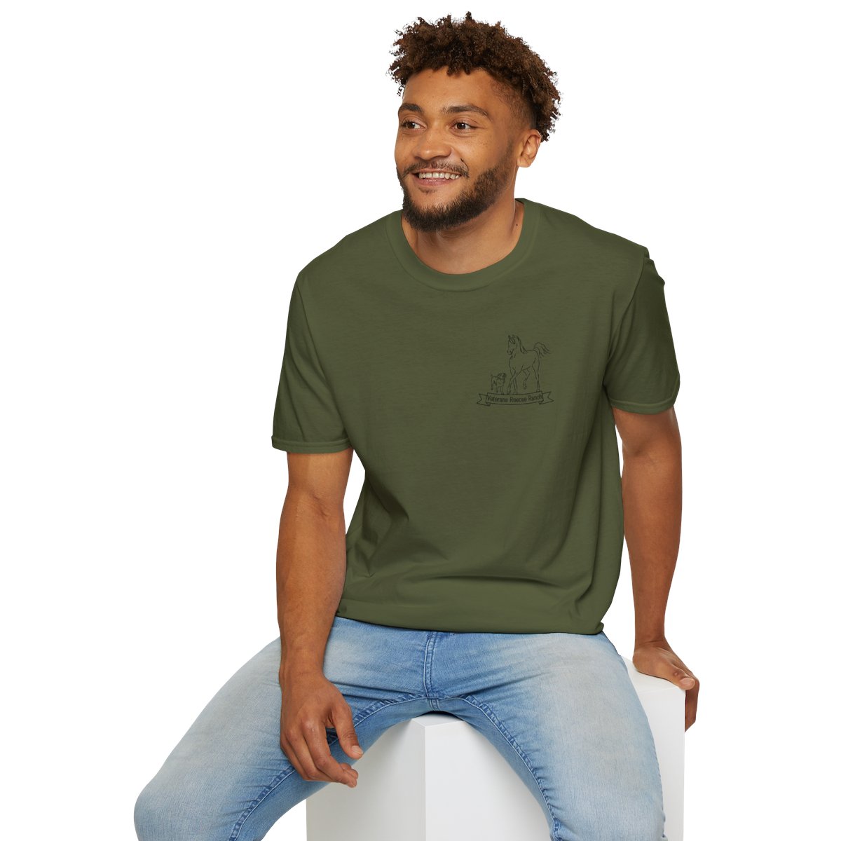 Veterans Rescue Ranch Unisex Softstyle T-Shirt - Image 12