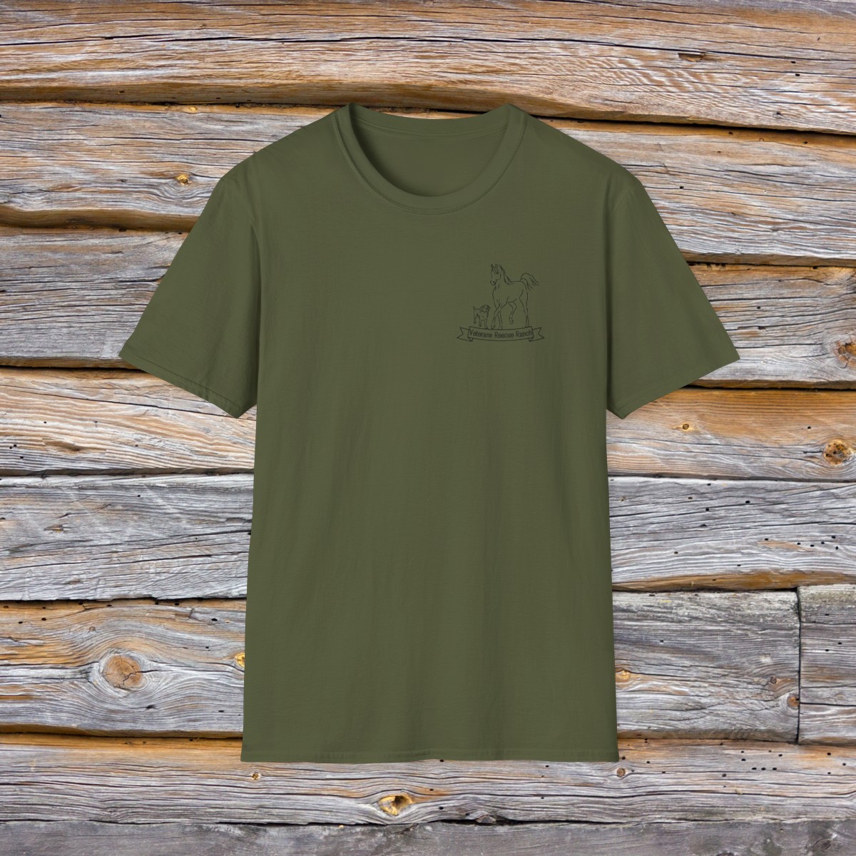 Veterans Rescue Ranch Gildan Unisex Softstyle T-Shirt - Image 25