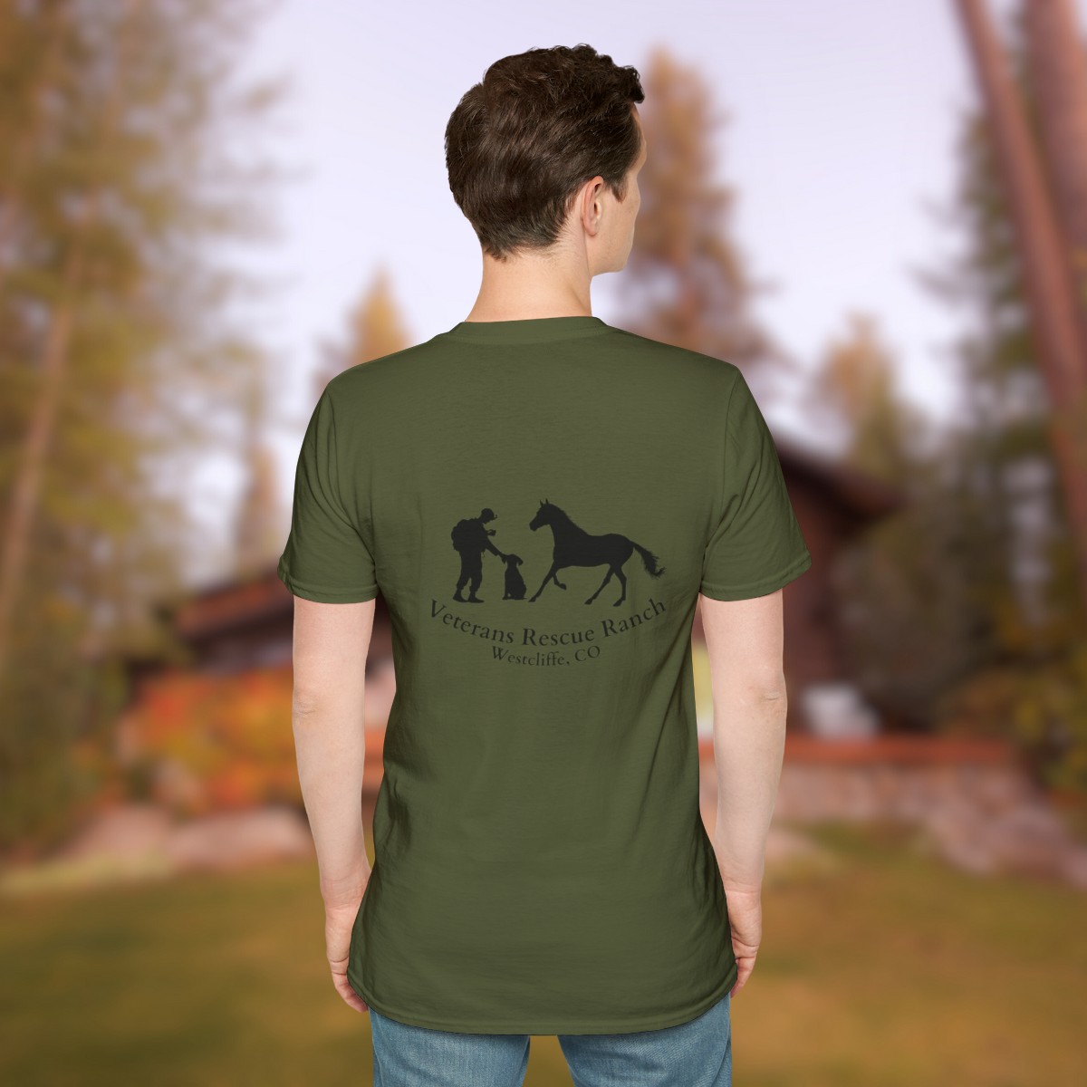Veterans Rescue Ranch Gildan Unisex Softstyle T-Shirt - Image 32