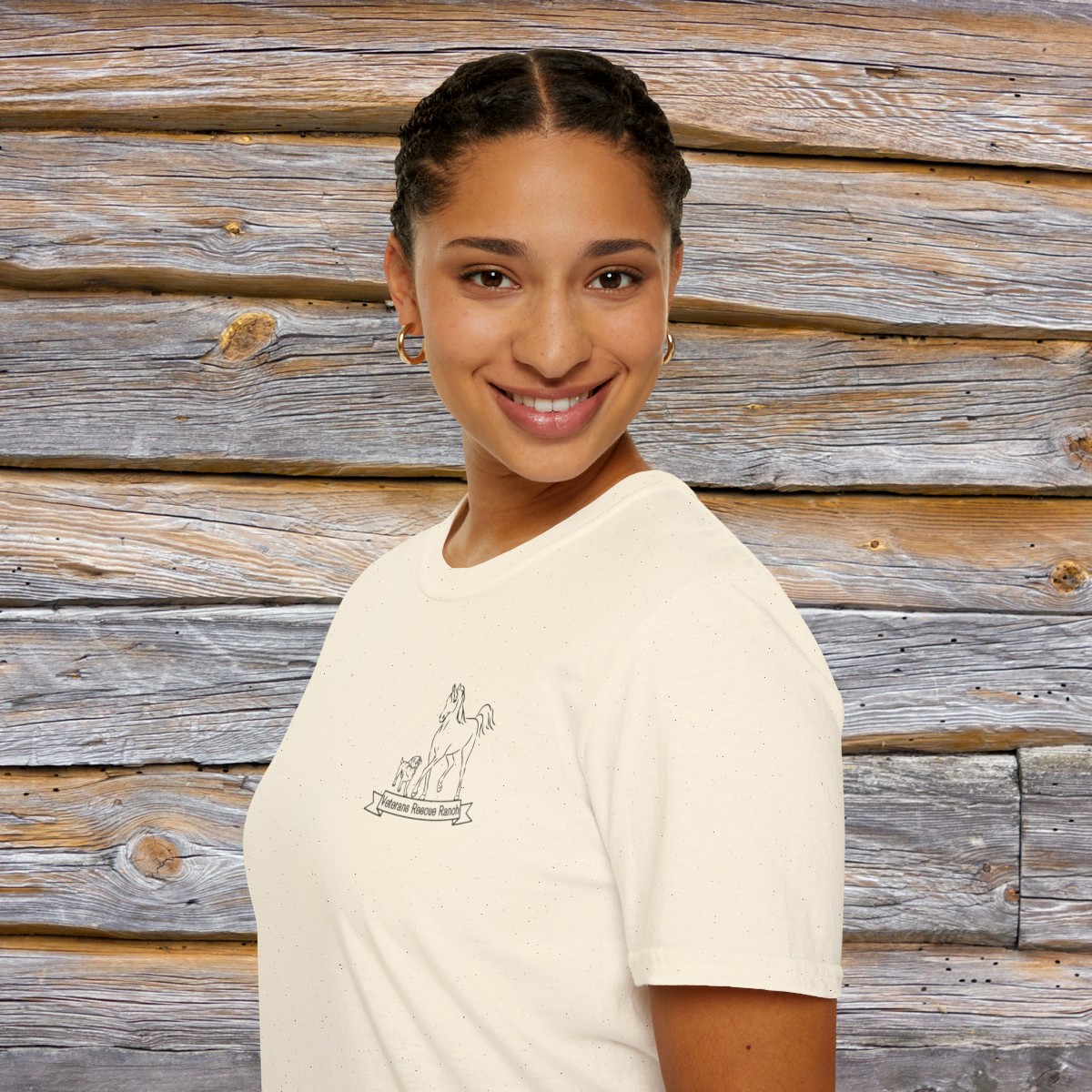 Veterans Rescue Ranch Unisex Softstyle T-Shirt - Image 33