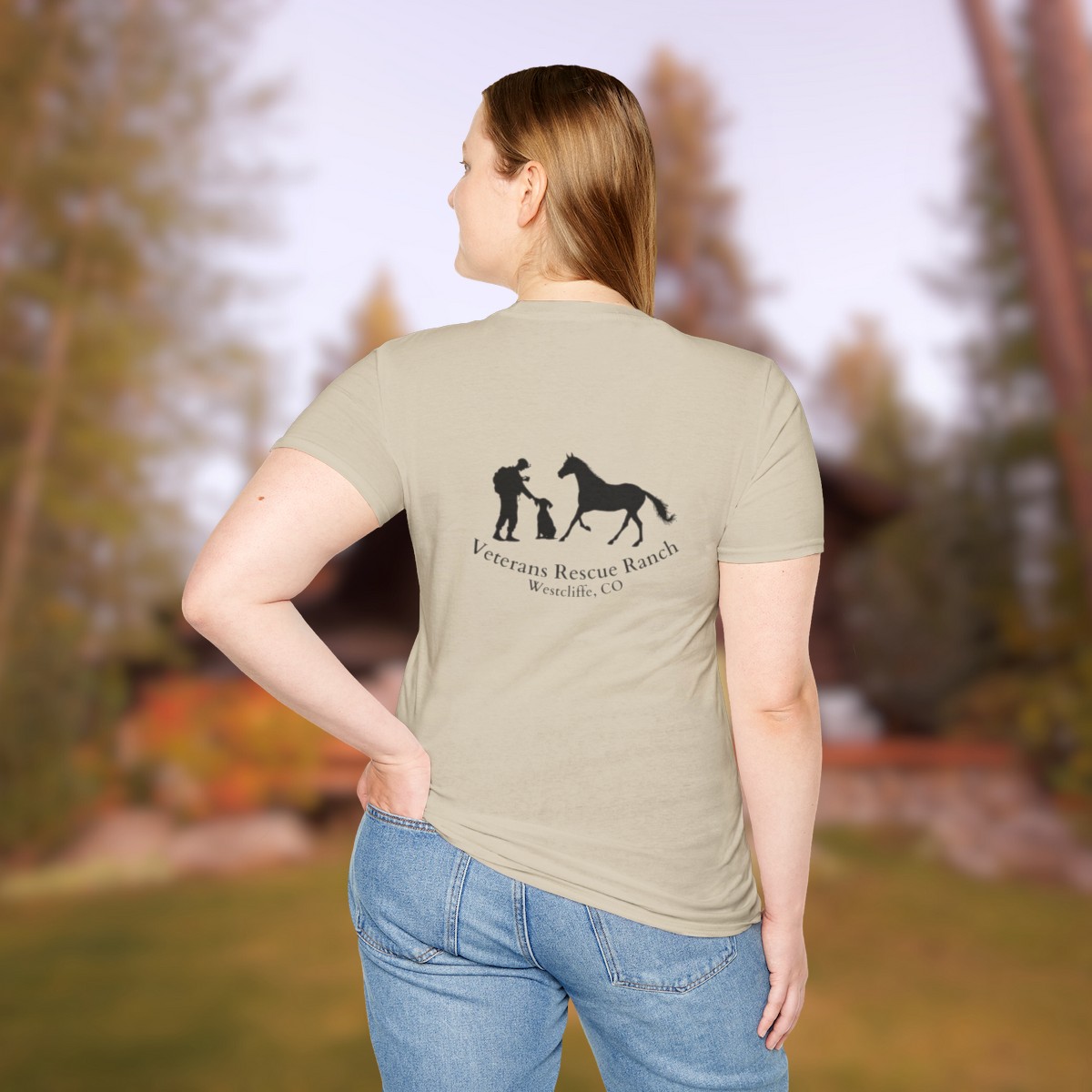 Veterans Rescue Ranch Gildan Unisex Softstyle T-Shirt - Image 18