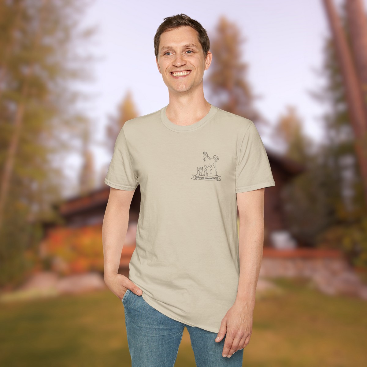 Veterans Rescue Ranch Gildan Unisex Softstyle T-Shirt - Image 19